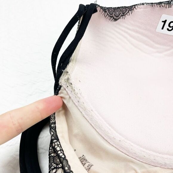 BUY 1 GET 1 FREE Victorias Secret Very Sexy 34DDD lace pink and black bra linger - Picture 10 of 10